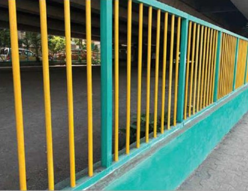 RS Exim FRP Fencing Railing for Road Divider & Industry Guardrail